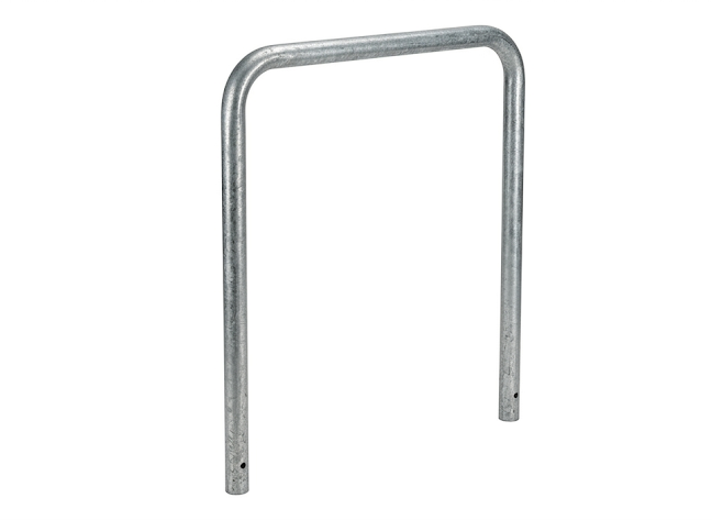 Fahrrad-Anlehnbügel Stahl | Ø 48 mm | zum Einbetonieren | Höhe 1200 mm, Breite 800 mm