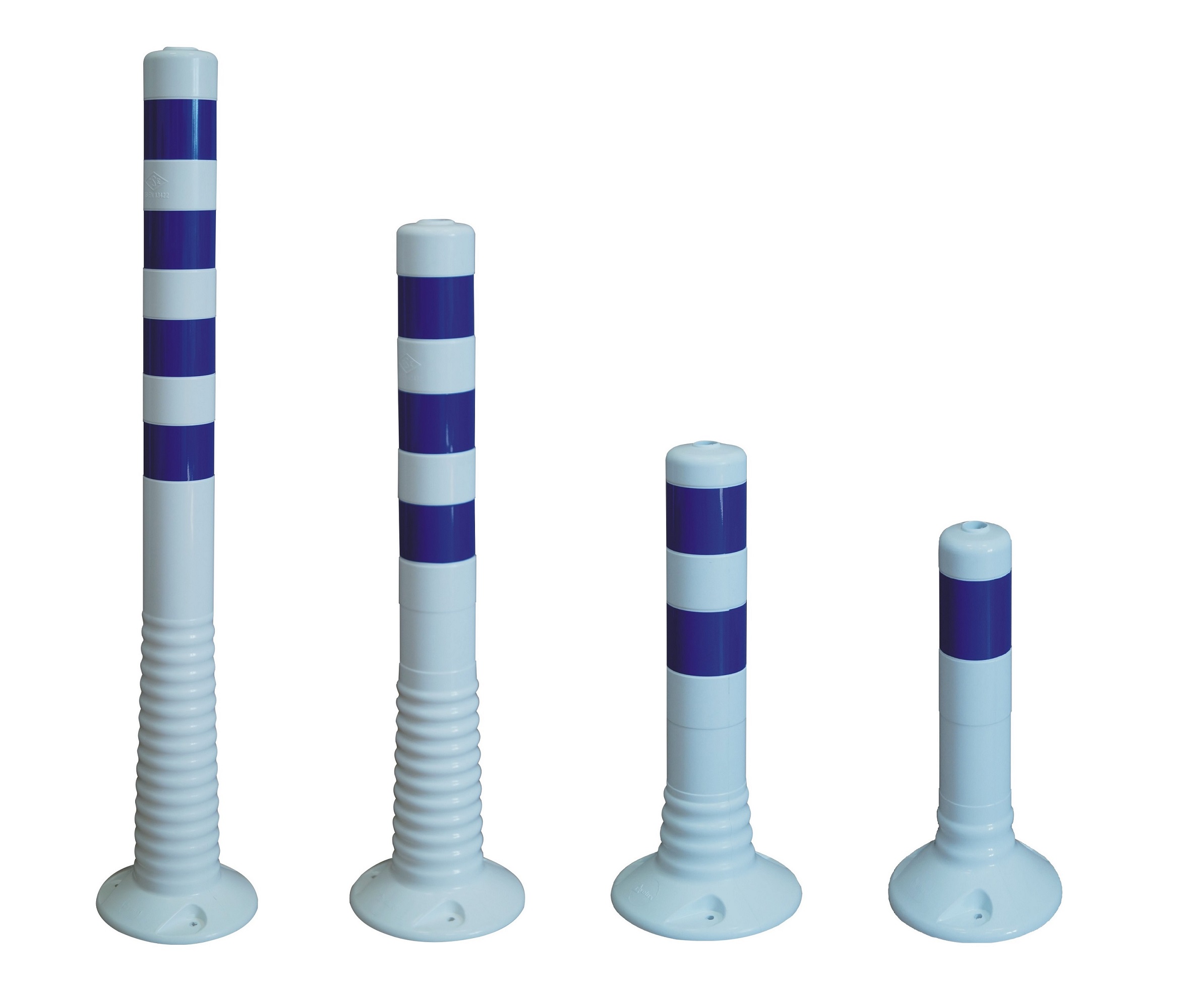 Flexibler Absperrpfosten "Flexipfosten Eco" aus TPE Ø 80 mm, weiss, überfahrbar
